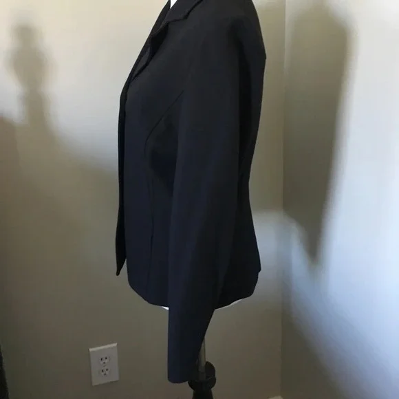 TALBOTS Black Knit Blazer, EEUC - Picture 4 of 8